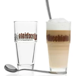 Leonardo Becher Latte Macchiato Mit Löffeln Solo, 2er Set 7