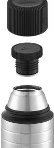Esbit MAJORIS Edelstahl Isolierflasche Mit Doppelwandigem Edelstahl-Becher, 1L 17