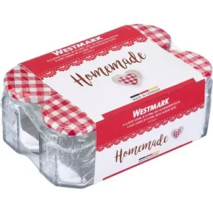 Westmark Einmachglas Mit Schraubdeckel Eckig 100 Ml, 6er Set 6