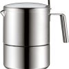 WMF Kult Espressokocher 300ml, Espressomaschine für 6 Tassen, Cromargan Edelstahl mattiert, Induktion, spülmaschinengeeignet 34