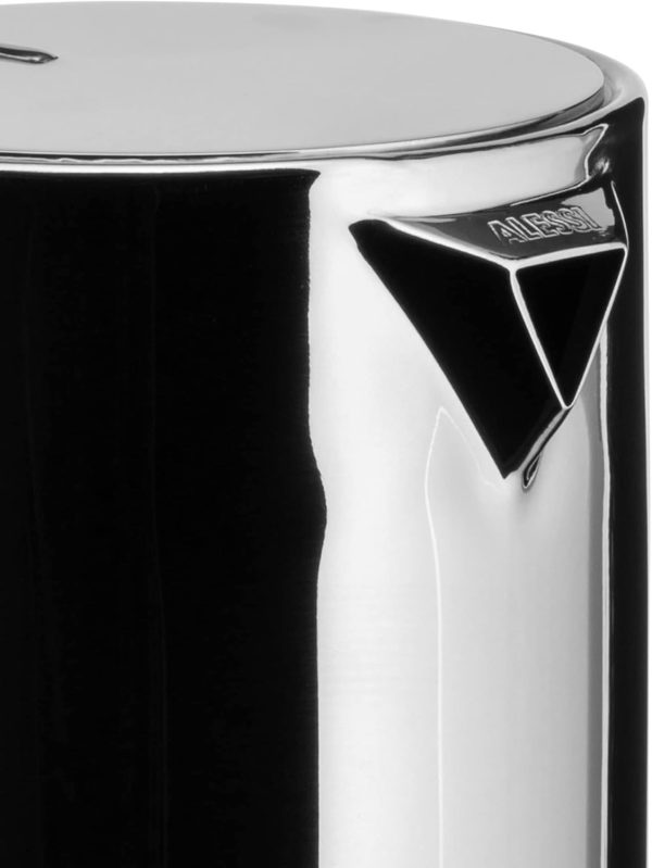 Alessi Espressomaschine 3.Tassen für Induktion Edelstahl, silber, 7 x 11.5 x 14 cm, 9090/3 3