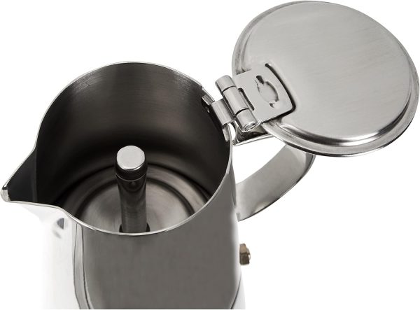 Cilio 202113 Espressokocher Treviso 4 Tassen, Edelstahl, Induktion geeignet 4