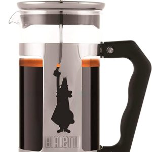 Bialetti Kaffeepresse Preziosa, French Press Filter für Kaffee oder Tee, Gehäuse aus Edelstahl und Behälter aus Borosilikatglas, spülmaschinenfest, 350 ml, für 3 Tassen 7