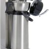 Saro Thermo Kaffeemaschine mit Korbfilter und Thermoskanne Industriekaffeemaschine mit Pumpkanne (2,2 Liter, ca. 10 Tassen Kaffee, Brüh- & Warmhaltefunktion), silber 10