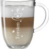 Leonardo Kaffeebecher mit Henkel Personalisiert mit Gravur Muttertag - Latte-Macchiato Glas 380 ml - Kaffee-Glas Geschenk-Idee zum Geburtstag - Cappuccino und Espresso - Motiv Kaffee-Tasse 16