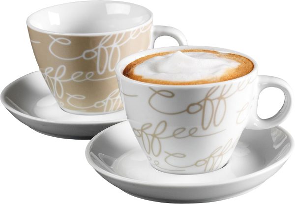 Ritzenhoff & Breker Cappuccino-Set Cornello Creme, 4-teilig 1