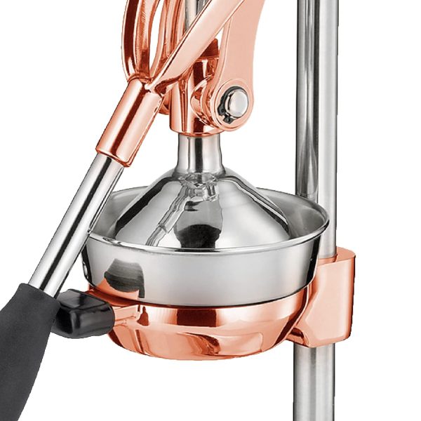 Cilio C309454 Manuelle Saftpresse, Zinkdruckguss, Kupfer, 23 x 19 x 44 cm 3