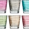 Leonardo VARIO Set 6 Becher klein farbig Sortiert, Glas, Bunt, 6 Stück (1er Pack), 6 2