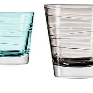 Leonardo VARIO Set 6 Becher klein farbig Sortiert, Glas, Bunt, 6 Stück (1er Pack), 6 33