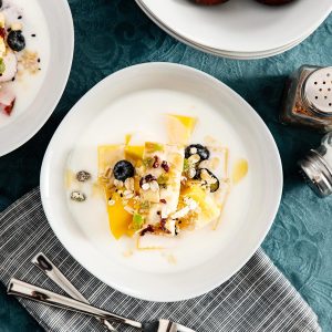 MALACASA, Serie Elisa, 6 teilig Set Porzellan 6,7" Schalen Müslischüssel Salatschüsseln Dessertschälchen für 6 Personen 18