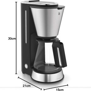 WMF Küchenminis Aroma Filterkaffeemaschine mit Glaskanne, Filterkaffee, Kaffeemaschine mini 5 Tassen, Warmhalteplatte mit Abschaltautomatik, 760 W 30