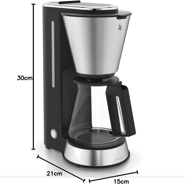 WMF Küchenminis Aroma Filterkaffeemaschine mit Glaskanne, Filterkaffee, Kaffeemaschine mini 5 Tassen, Warmhalteplatte mit Abschaltautomatik, 760 W 11