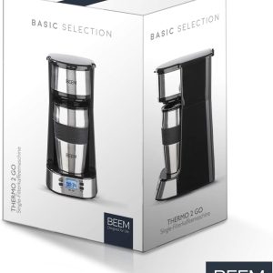BEEM THERMO 2 GO Single Filterkaffeemaschine mit 0,4l Thermobecher | Permanentfilter | Mit 24h-Timer für einen Becher heißen Kaffee am Morgen ohne Wartezeit | 750 W 21