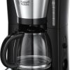 Russell Hobbs Kaffeemaschine [Brausekopf für optimale Extraktion&Aroma] Adventure (max 10 Tassen, 1,25l Glaskanne, Warmhalteplatte, Abschaltautomatik, Tropf-Stopp, 1100W) Filterkaffeemaschine 24010-56 13
