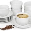 Sänger Kaffeetassen Set New Port 12 teiliges Tassen Set für 6 Personen aus Porzellan, Tassen und Untertassen in Weiß 150 ml | PREMIUM COLLECTION 17