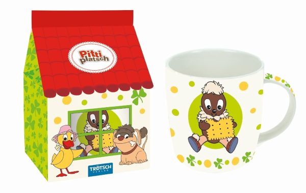 Porzellan-Tasse Pittiplatsch im Haus: Motiv mit Keks in Geschenkkarton: Kaffeetasse Teetasse Geschenkidee Geschenk Tasse Zubehör – 1. November 2018 3