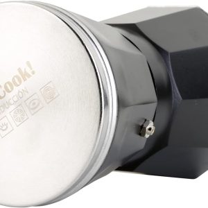 WECOOK! - 12 Tassen Italienischer Espresso-Kaffeekocher Induktion | Edelstahl für Ceranfeld, Caffettiera Induktion | Aluminium Espressomaschine klein, Sicherheitsventil | Schwarz, Aluminium 10