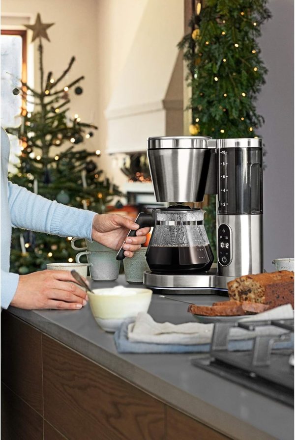 WMF Lumero Filterkaffeemaschine mit Glaskanne, Filterkaffee, 10 Tassen, Timerfunktion, Warmhalteplatte, Kaffeemaschine mit abnehmbaren Wassertank, Abschaltautomatik, 1000 W 10