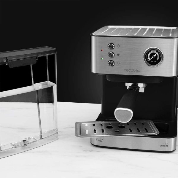 Cecotec Cumbia Power Espresso 20 Barista Aromax Kaffeemaschine. Leistung 2900 W, 2 Heizsysteme, 20-bar-Druckpumpe, Manometer, Doppelauslassfilterhalter und 2 Filter (Professionale) 3