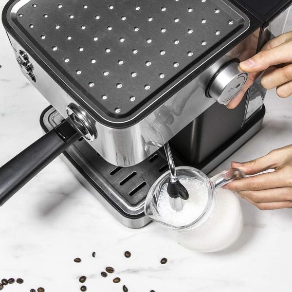 Cecotec Cumbia Power Espresso 20 Barista Aromax Kaffeemaschine. Leistung 2900 W, 2 Heizsysteme, 20-bar-Druckpumpe, Manometer, Doppelauslassfilterhalter und 2 Filter (Professionale) 4