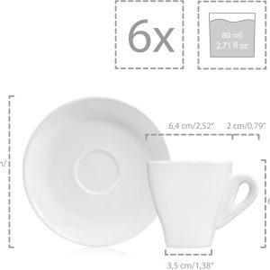Sänger Espressotassen Set New Port 12 teilig für 6 Personen | PREMIUM COLLECTION 13
