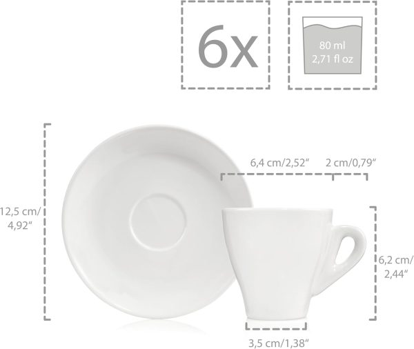 Sänger Espressotassen Set New Port 12 teilig für 6 Personen | PREMIUM COLLECTION 5