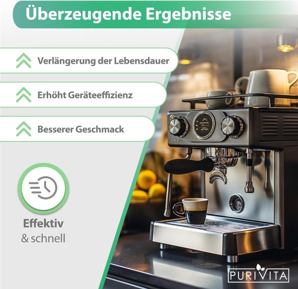 PURIVITA - Universal Entkalker Kaffeevollautomat (2x 750ml) Entkalker Kaffeemaschine für ALLE gängigen Marken - 2 Flaschen 4