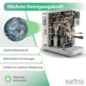 PURIVITA - Universal Entkalker Kaffeevollautomat (2x 750ml) Entkalker Kaffeemaschine für ALLE gängigen Marken - 2 Flaschen 17