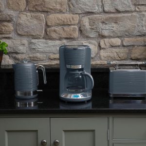 Russell Hobbs Kaffeemaschine [Digitaler Timer, Brausekopf für optimale Extraktion&Aroma] Inspire Grau (max 10 Tassen, 1,25l Glaskanne, Warmhalteplatte, 1100W) Filterkaffeemaschine 24393-56 21