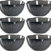 LEONARDO HOME 018579 MATERA Keramikschale 12 cm anthrazit 6er Set, Keramik 20
