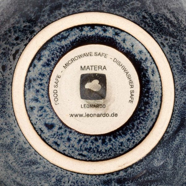 LEONARDO HOME 018579 MATERA Keramikschale 12 cm anthrazit 6er Set, Keramik 6