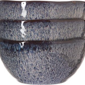 LEONARDO HOME 018579 MATERA Keramikschale 12 cm anthrazit 6er Set, Keramik 20
