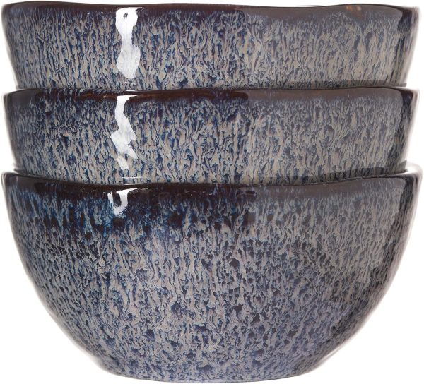 LEONARDO HOME 018579 MATERA Keramikschale 12 cm anthrazit 6er Set, Keramik 7