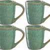 LEONARDO HOME 018597 MATERA Espressotasse 90 ml grün 4er-Set, Keramik 20
