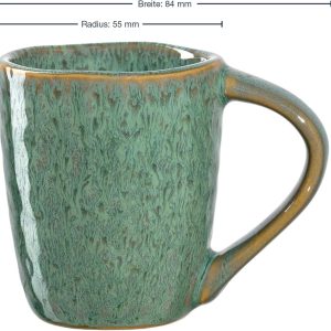 LEONARDO HOME 018597 MATERA Espressotasse 90 ml grün 4er-Set, Keramik 9