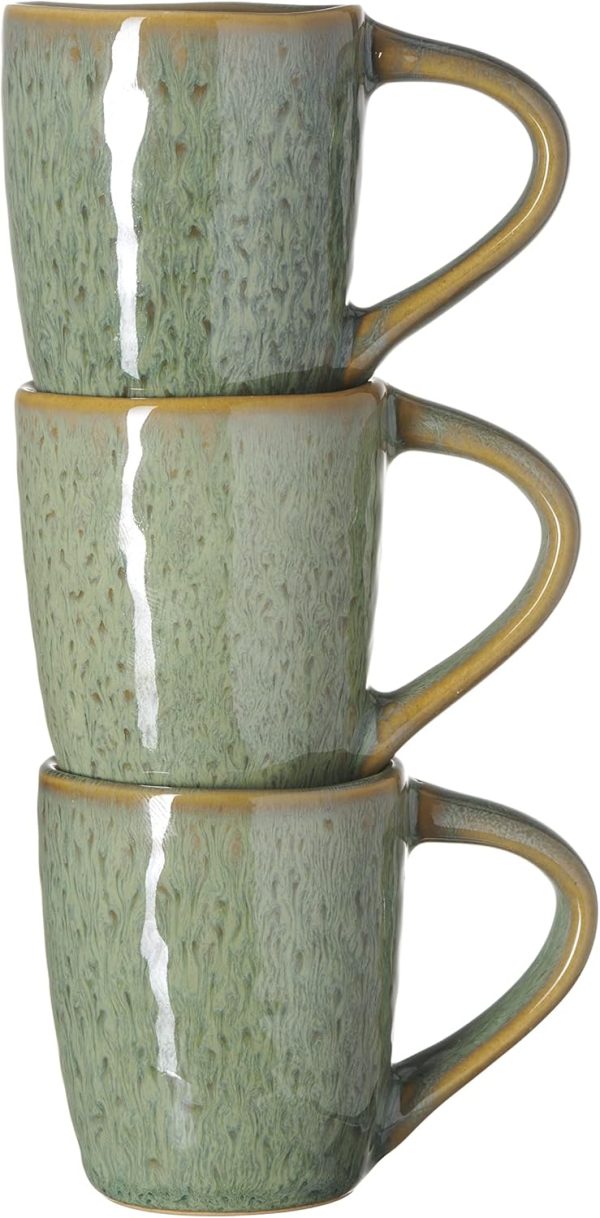 LEONARDO HOME 018597 MATERA Espressotasse 90 ml grün 4er-Set, Keramik 6