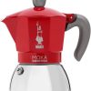 Bialetti - Moka Induction, Kanne, Geeignet für Alle Herdarten, 6 Tassen Espresso (280ml), Rot [Energieklasse A+] 2
