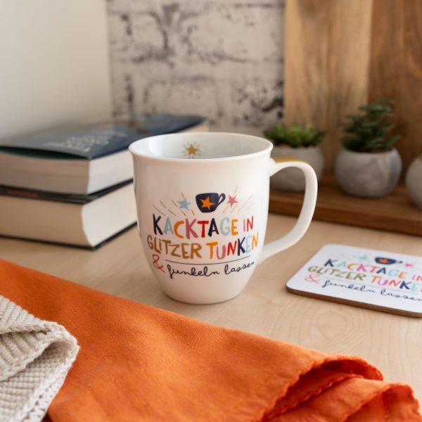 H:) PPY life Tasse mit Motiv "Funkeln lassen" | Kaffeetasse, Porzellan, 40 cl | Tasse mit Spruch, Geschenk | 47375 2