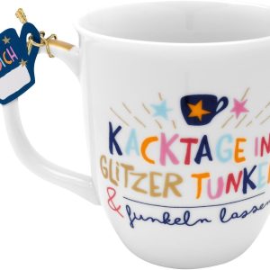 H:) PPY life Tasse mit Motiv "Funkeln lassen" | Kaffeetasse, Porzellan, 40 cl | Tasse mit Spruch, Geschenk | 47375 22