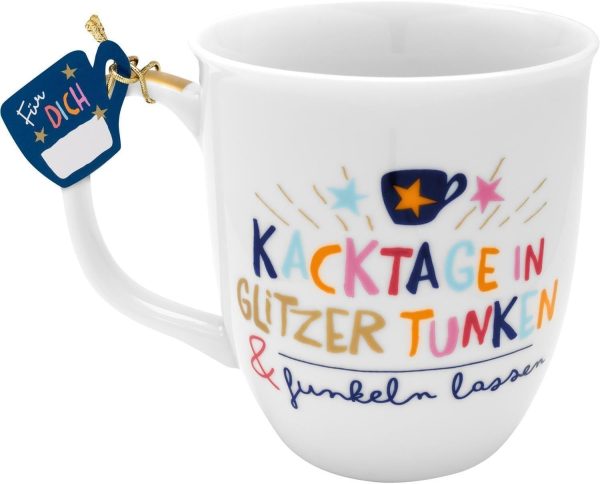 H:) PPY life Tasse mit Motiv "Funkeln lassen" | Kaffeetasse, Porzellan, 40 cl | Tasse mit Spruch, Geschenk | 47375 7