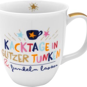 H:) PPY life Tasse mit Motiv "Funkeln lassen" | Kaffeetasse, Porzellan, 40 cl | Tasse mit Spruch, Geschenk | 47375 26