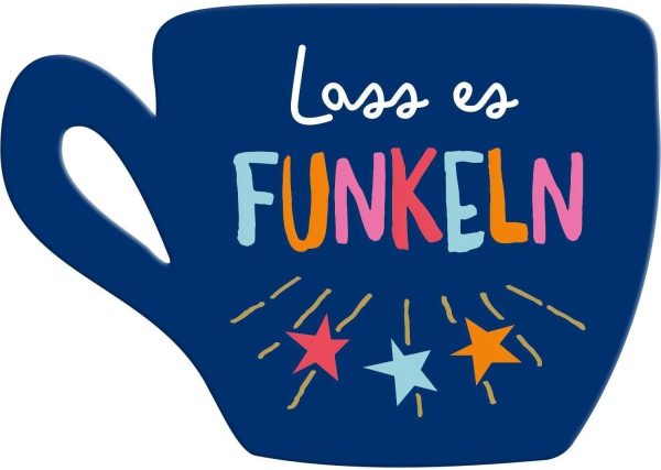 H:) PPY life Tasse mit Motiv "Funkeln lassen" | Kaffeetasse, Porzellan, 40 cl | Tasse mit Spruch, Geschenk | 47375 11