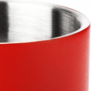 Robin Goods® 2X Edelstahl-Thermobecher mit Karabinergriff - 350 ml je Kaffeetasse - Thermo-Trinkbecher bruchsicher - doppelwandige Isolierbecher (2 Stück - blau/rot - mit Karabinergriff) 9