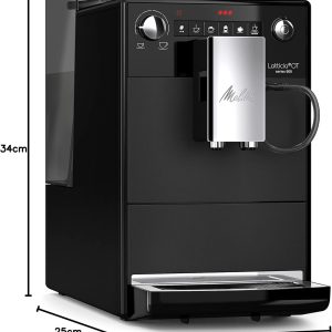 Melitta Latticia OT - Kaffeevollautomat mit Milchsystem, Kaffeemaschine mit Mahlwerk für z. B. Kaffee oder Cappuccino, schwarz 21