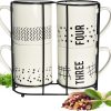 Sendez 4 Kaffeebecher 300ml aus Porzellan mit Metallständer Kaffeetassen Becher Tasse Mug 19