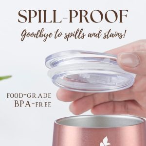 Thermobecher Personalisiert, Geburtstagsgeschenk für Frauen, Personalisierte Geschenke Für Freundin, Schwester, Mütter, Tochter, Tante - Kaffeetasse 340 ml, Kaffeebecher mit Deckel, Roségold, A 12