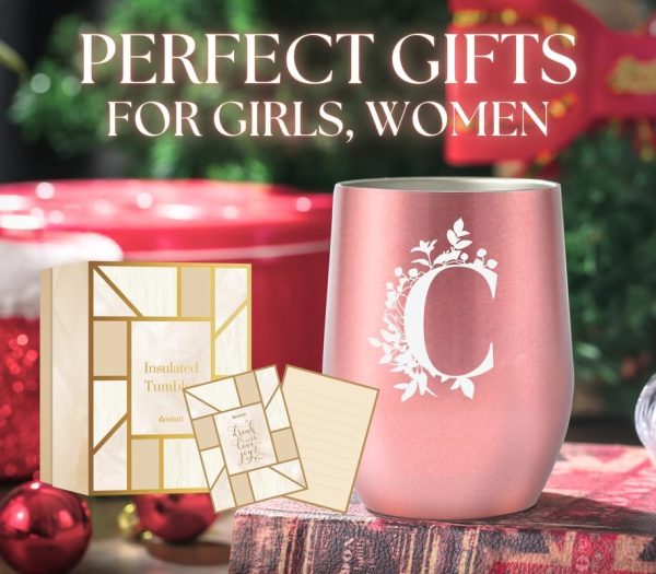 Thermobecher Personalisiert, Geburtstagsgeschenk für Frauen, Personalisierte Geschenke Für Freundin, Schwester, Mütter, Tochter, Tante - Kaffeetasse 340 ml, Kaffeebecher mit Deckel, Roségold, A 7