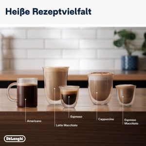 De'Longhi La Specialista Arte EC9155.MB Siebträgermaschine, Espressomaschine mit Mahlwerk, 8 Mahlgrade, 15 Bar, 3 Temperaturen, Milchschaumdüse, 1300 W, 1,5 l Tank, Edelstahl/Schwarz inkl. Barista-Kit 12
