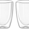 Leonardo DUO Doppelwandbecher 2er Set, Glas für Tee und Kaffee, Heissgetränk Tasse, Höhe 11 cm, 300 ml, Glas, 053060 22