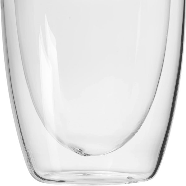 Leonardo DUO Doppelwandbecher 2er Set, Glas für Tee und Kaffee, Heissgetränk Tasse, Höhe 11 cm, 300 ml, Glas, 053060 4